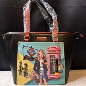 New Nikky By Nicole Lee “Miss Your Call” Shopper Tote Hand/Shoulder Bag